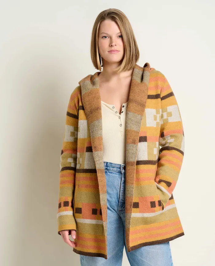 Women8217s ToadandCo Merino Heartfelt Hoodie Papaya Sweaters