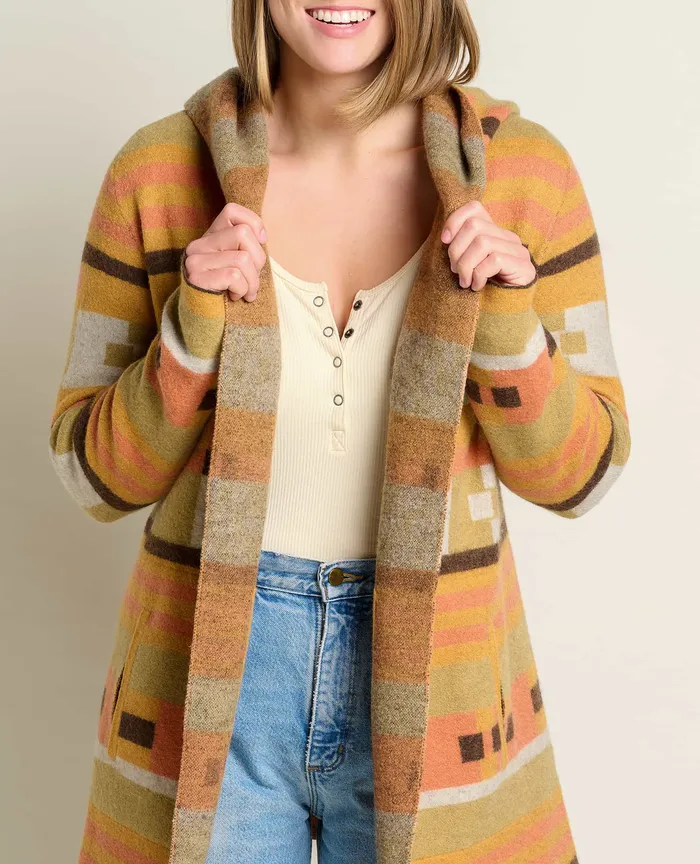 Women8217s ToadandCo Merino Heartfelt Hoodie Papaya Sweaters