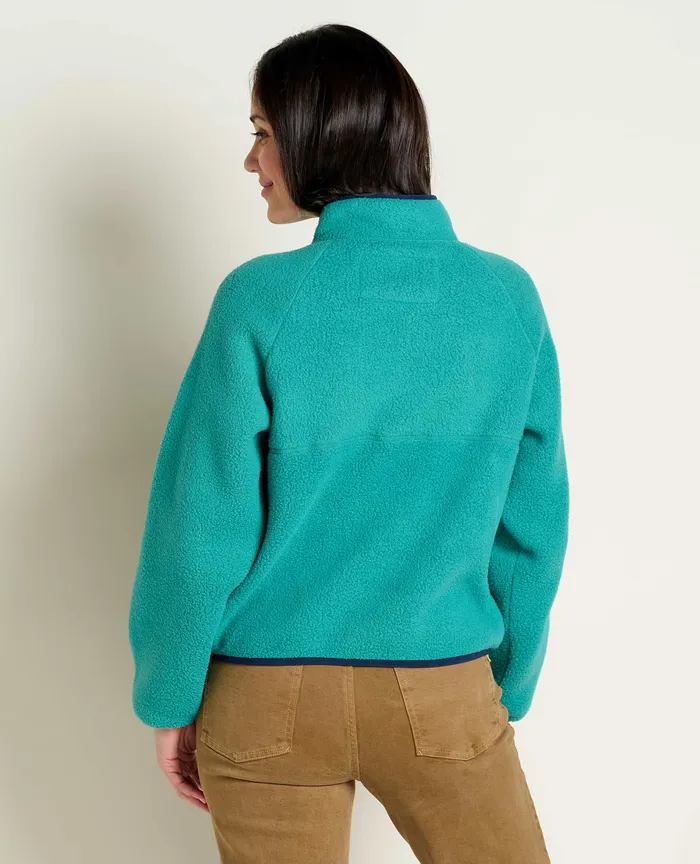 Women8217s ToadandCo Women8217s Campo Fleece Pullover Cyan Jackets and Layers