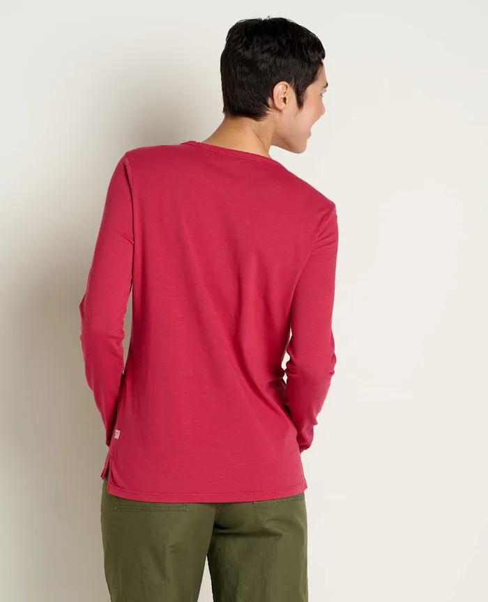 Women8217s ToadandCo Women8217s Primo Long Sleeve Crew Berry Tops and TShirts