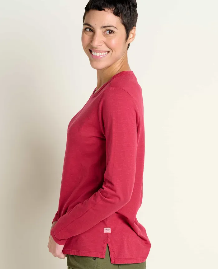 Women8217s ToadandCo Women8217s Primo Long Sleeve Crew Berry Tops and TShirts