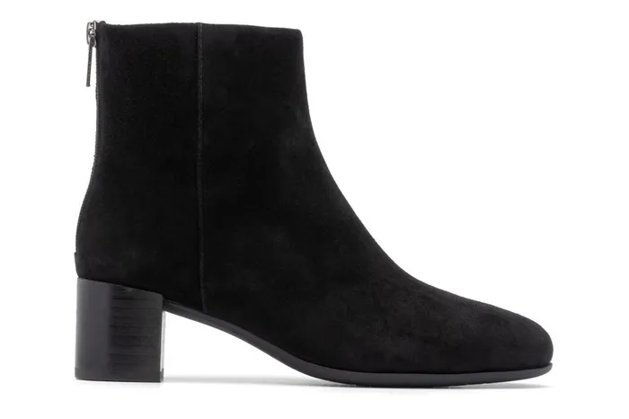Women ABEO Footwear Boots Plaza Back Zip Black Suede Women ABEO Footwear Boots Plaza Back Zip Black Suede