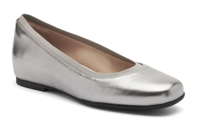 Women ABEO Footwear Dress Cadence Ballet Dark Silver