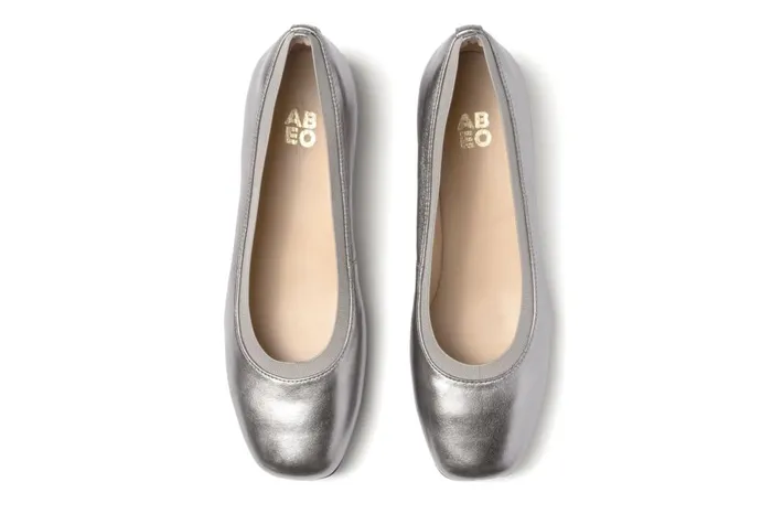 Women ABEO Footwear Dress Cadence Ballet Dark Silver