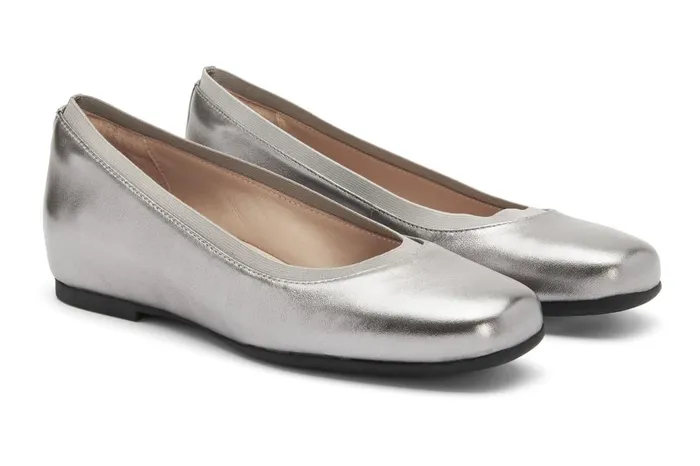 Women ABEO Footwear Dress Cadence Ballet Dark Silver