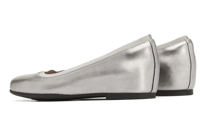 Women ABEO Footwear Dress Cadence Ballet Dark Silver