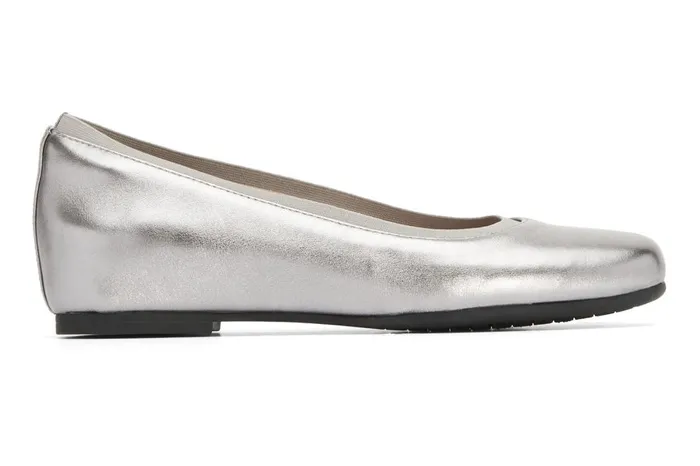 Women ABEO Footwear Dress Cadence Ballet Dark Silver