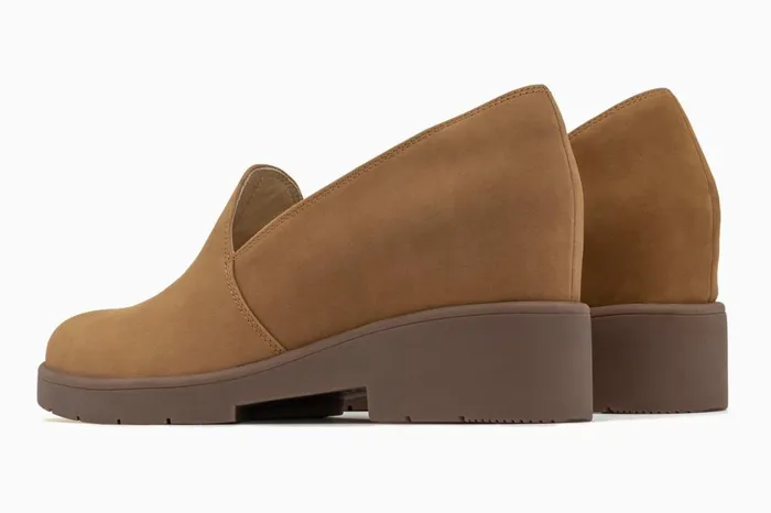 Women ABEO Footwear Dress Horizon Slip On Tan Nubuck Women ABEO Footwear Dress Horizon Slip On Tan Nubuck