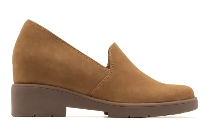 Women ABEO Footwear Dress Horizon Slip On Tan Nubuck Women ABEO Footwear Dress Horizon Slip On Tan Nubuck
