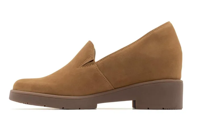 Women ABEO Footwear Dress Horizon Slip On Tan Nubuck Women ABEO Footwear Dress Horizon Slip On Tan Nubuck