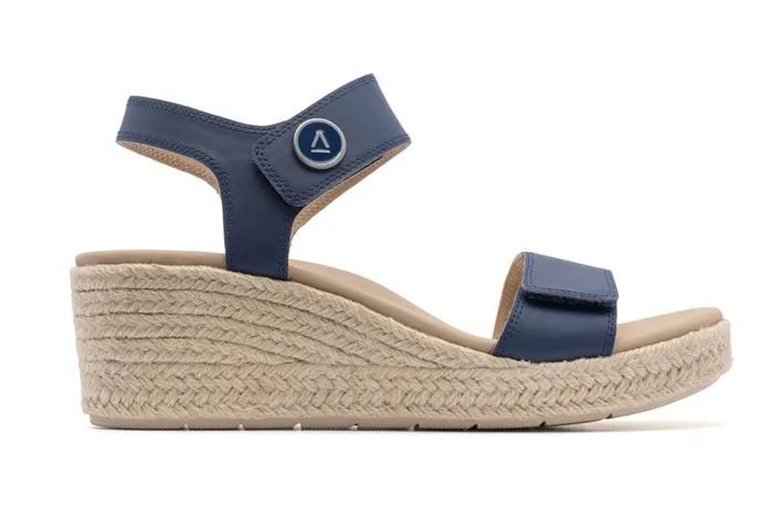 Women ABEO Footwear Sandals Riviera Strap Sandal Navy Women ABEO Footwear Sandals Riviera Strap Sandal Navy