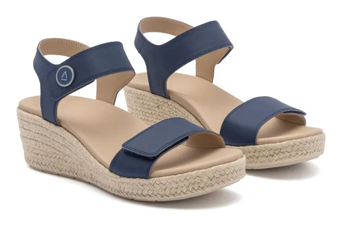 Women ABEO Footwear Sandals Riviera Strap Sandal Navy Women ABEO Footwear Sandals Riviera Strap Sandal Navy