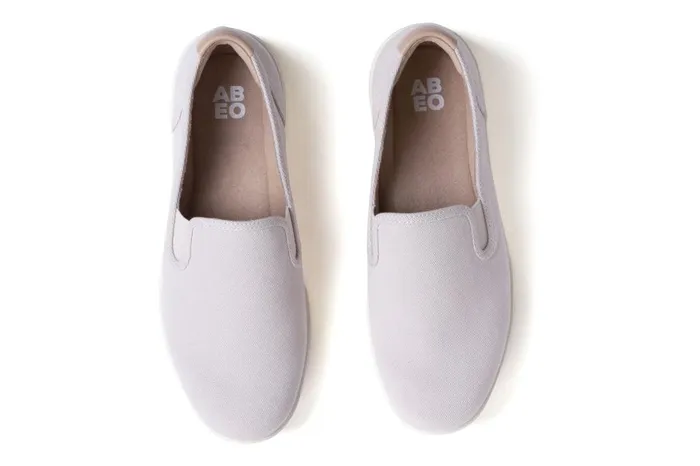 Women ABEO Footwear Sneakers Encore Slip On Taupe Khaki Canvas Women ABEO Footwear Sneakers Encore Slip On Taupe Khaki Canvas