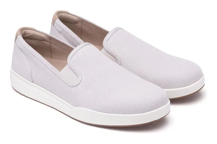 Women ABEO Footwear Sneakers Encore Slip On Taupe Khaki Canvas Women ABEO Footwear Sneakers Encore Slip On Taupe Khaki Canvas