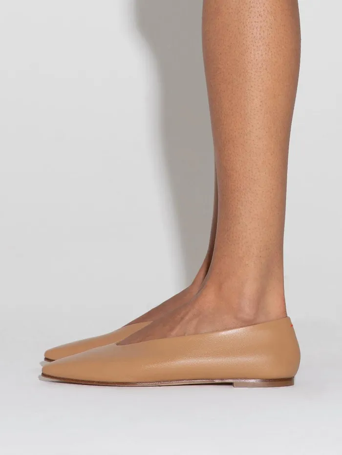 Women Aeyde BETTY Hazelnut Ballet Flat Aeyde Flats