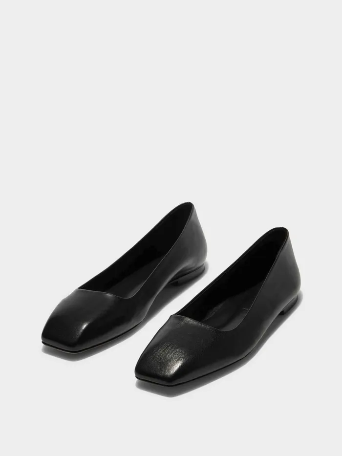 Women Aeyde IDA Black Ballet Flat Aeyde Flats