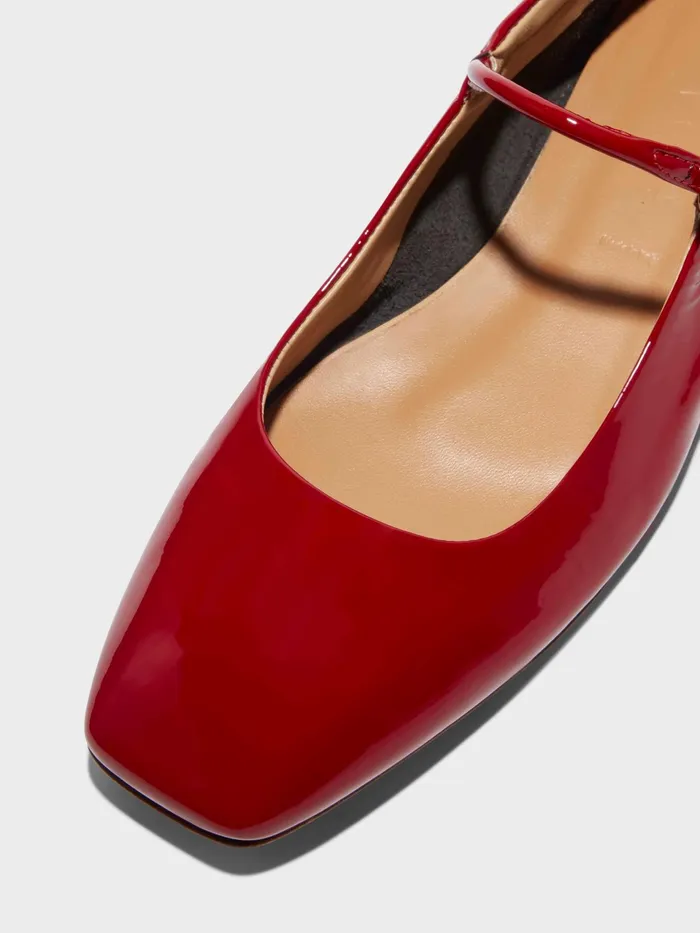 Women Aeyde UMA Cranberry Mary Jane Flat Aeyde Flats