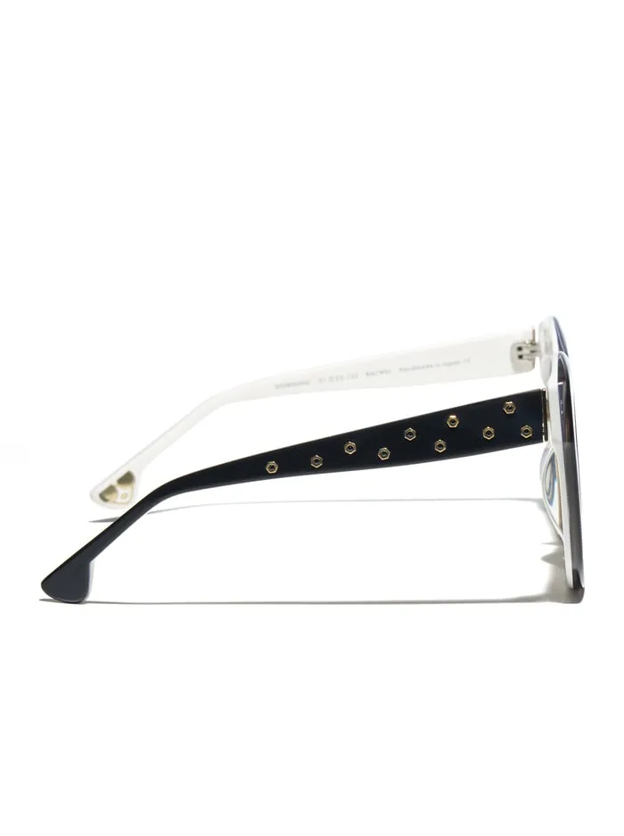 Women Alice Olivia Downing Sunglasses Blackwhite