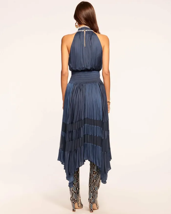 Women Alora Embellished Midi Dress Navy Ramy Brook Dresses