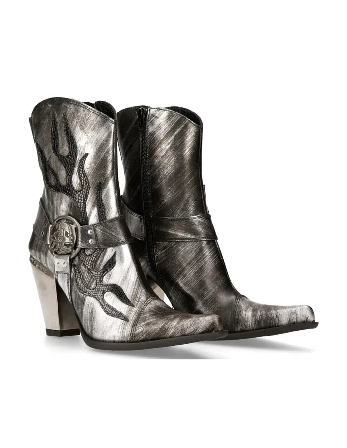 Women Ankle Boot Bull M7919bC11 New Rock Heels