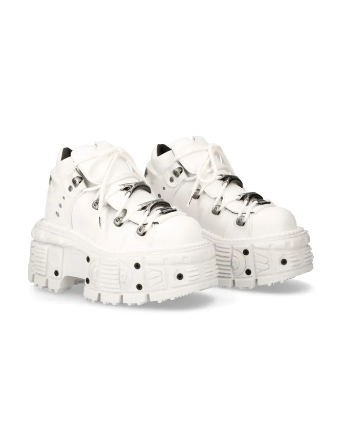 Women Ankle Boot Imperfect With Laces MTank106nV7 New Rock Platform