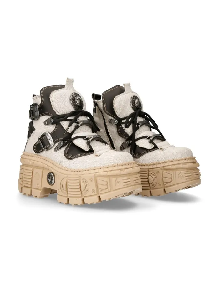 Women Ankle Boot Tank MWall052V3 New Rock Platform