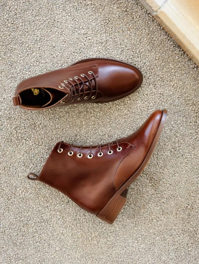 Women Ankle Boots Bobbies Doria Chestnut