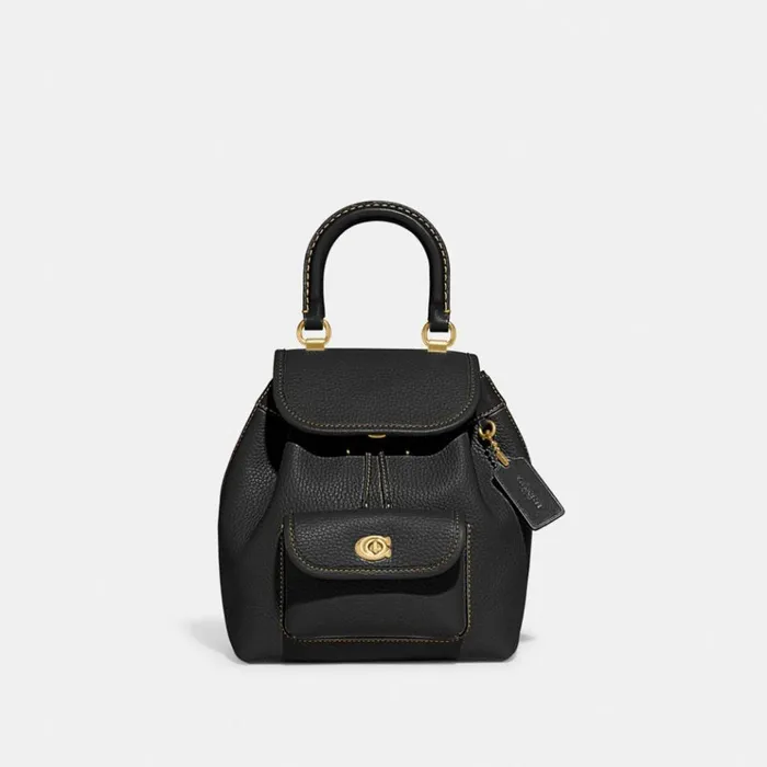 Women Backpacks Coach Riya Backpack 21 Brassblack