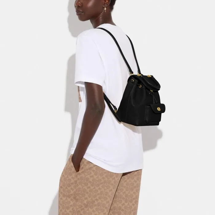 Women Backpacks Coach Riya Backpack 21 Brassblack
