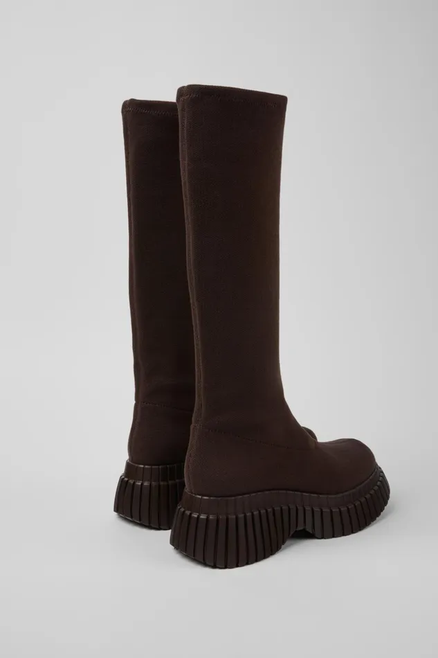 Women BCN TENCEL Brown Textile Boots Camper Boots Women BCN TENCEL Brown Textile Boots Camper Boots