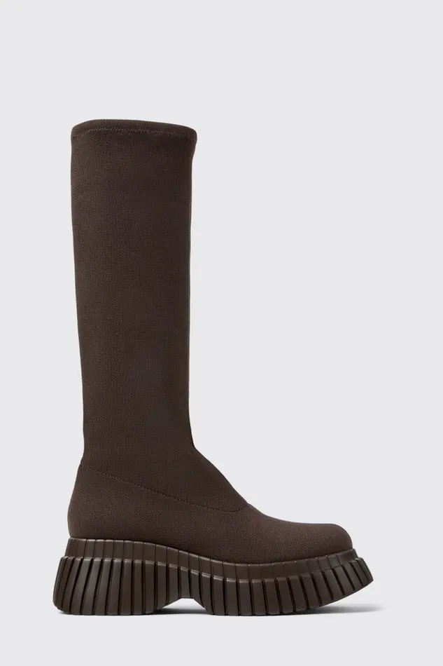 Women BCN TENCEL Brown Textile Boots Camper Boots Women BCN TENCEL Brown Textile Boots Camper Boots