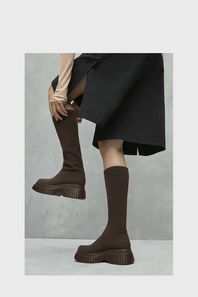 Women BCN TENCEL Brown Textile Boots Camper Boots Women BCN TENCEL Brown Textile Boots Camper Boots