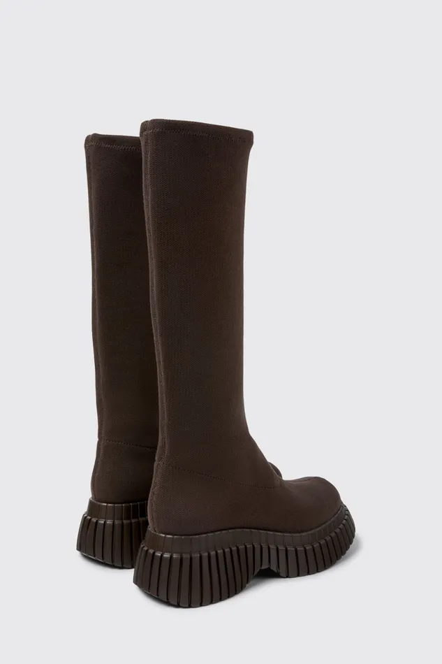 Women BCN TENCEL Brown Textile Boots Camper Boots Women BCN TENCEL Brown Textile Boots Camper Boots