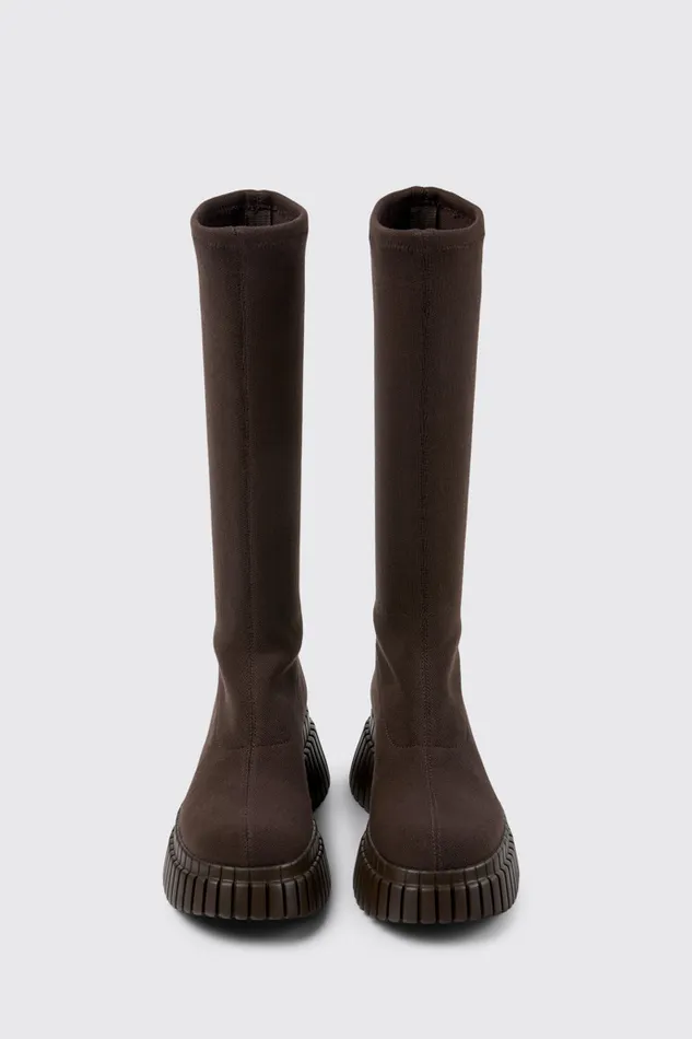 Women BCN TENCEL Brown Textile Boots Camper Boots Women BCN TENCEL Brown Textile Boots Camper Boots