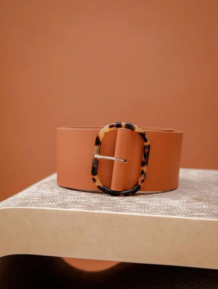 Women Belts Bobbies Kastelli Amber Camel