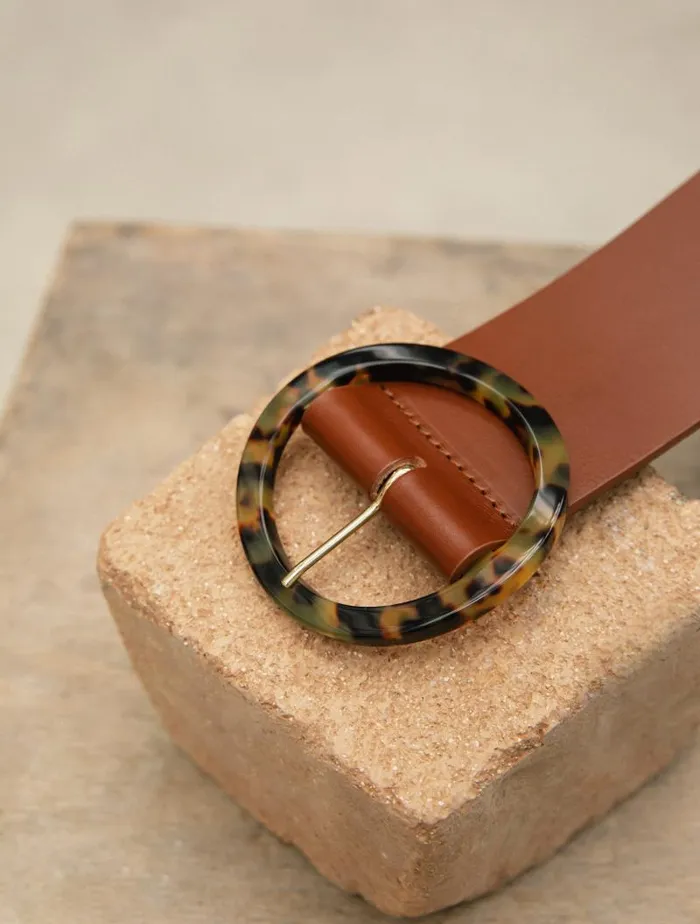 Women Belts Bobbies Oia Cognac