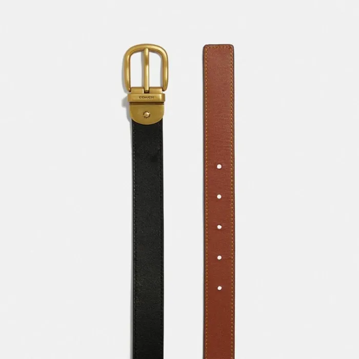 Women Belts Coach Harness Buckle Reversible Belt 25 Mm Brassblack1941 Saddle Women Belts Coach Harness Buckle Reversible Belt 25 Mm Brassblack1941 Saddle