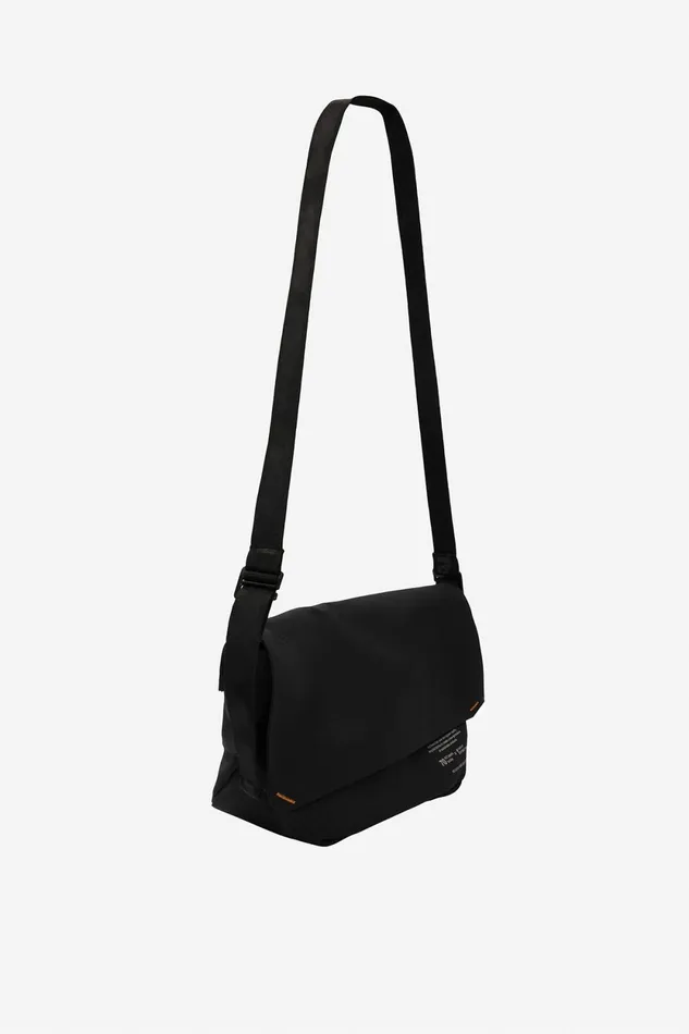 Women Black Bonded Strap Ecoalf Handbags