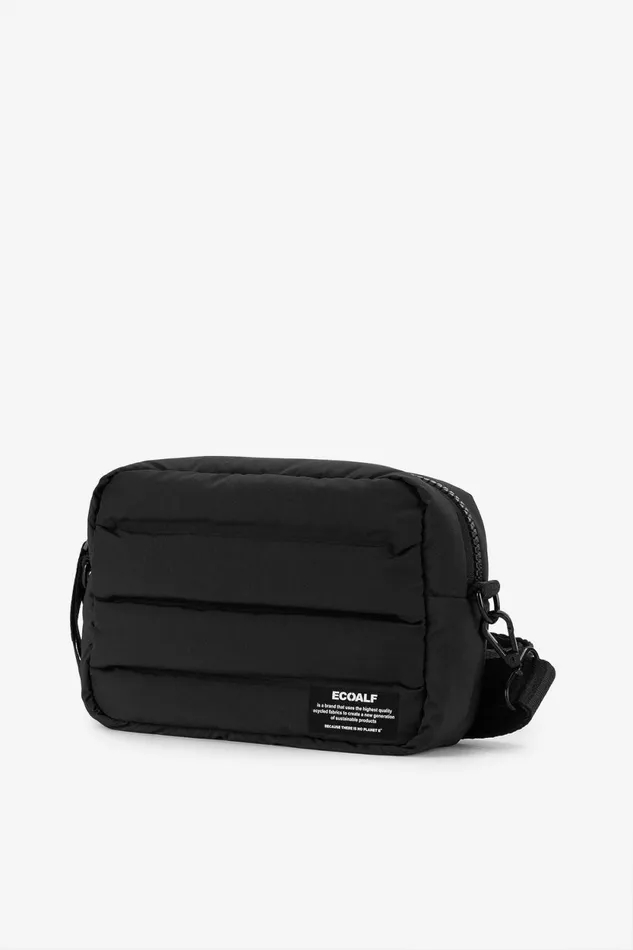 Women Black Pad Shoulder Bag Ecoalf Handbags
