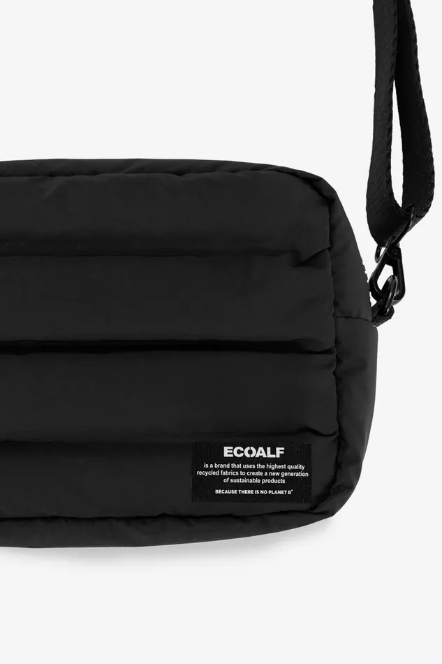 Women Black Pad Shoulder Bag Ecoalf Handbags