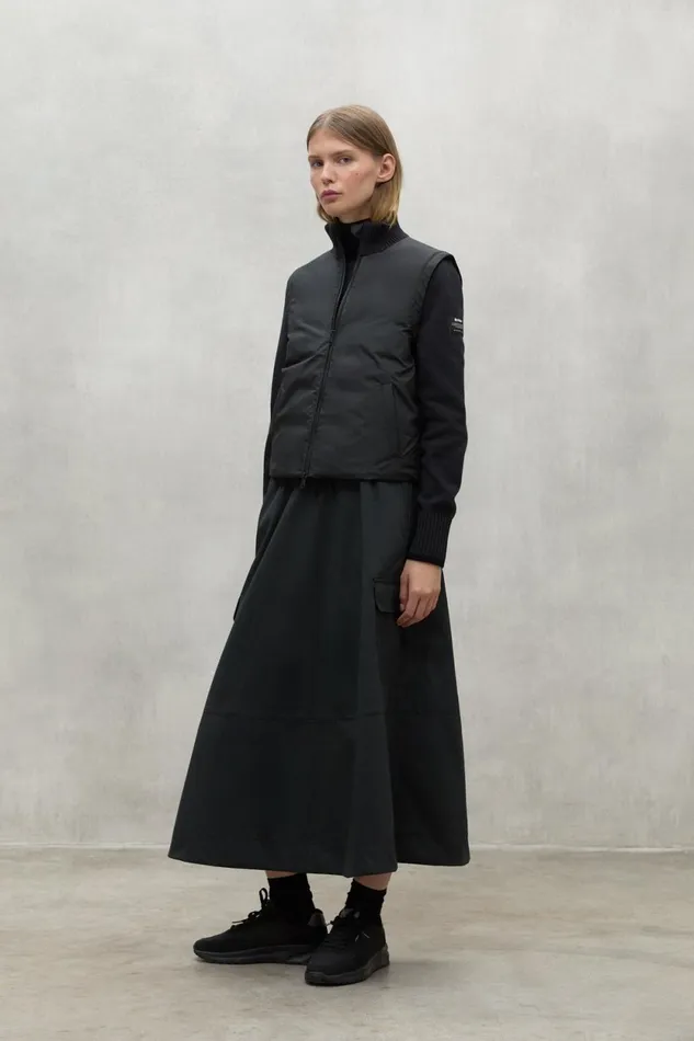 Women Black Pecan Jacket Ecoalf Knitwear
