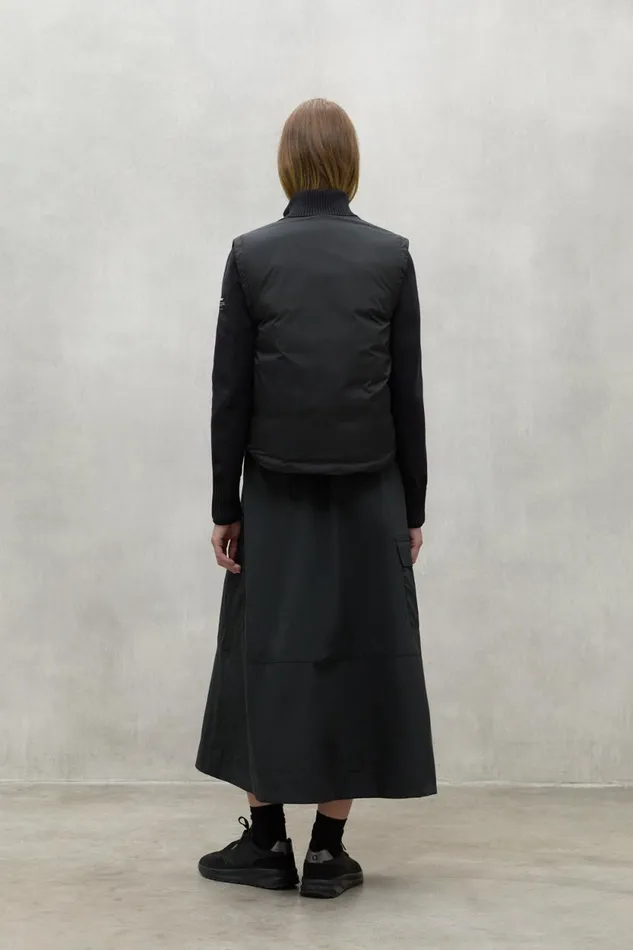 Women Black Pecan Jacket Ecoalf Knitwear