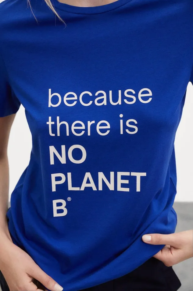 Women Blue Nyborg TShirt Ecoalf TShirts
