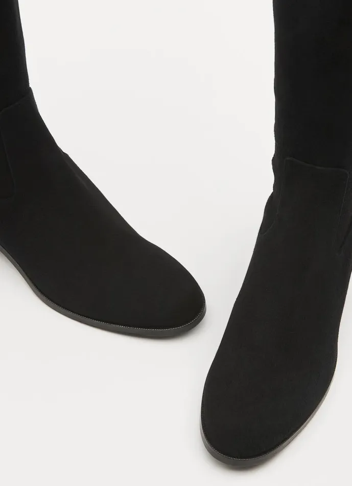Women Boots LKBennett Bella Black Suede Knee Boots Black Women Boots LKBennett Bella Black Suede Knee Boots Black