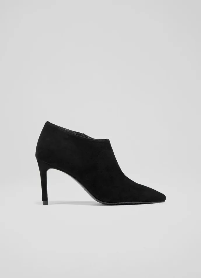 Women Boots LKBennett Elle Black Suede Shoe Boots Black