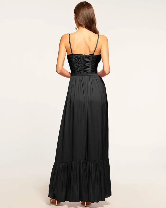 Women Braelyn Ruched Maxi Dress Soiree Red Ramy Brook Dresses Women Braelyn Ruched Maxi Dress Soiree Red Ramy Brook Dresses
