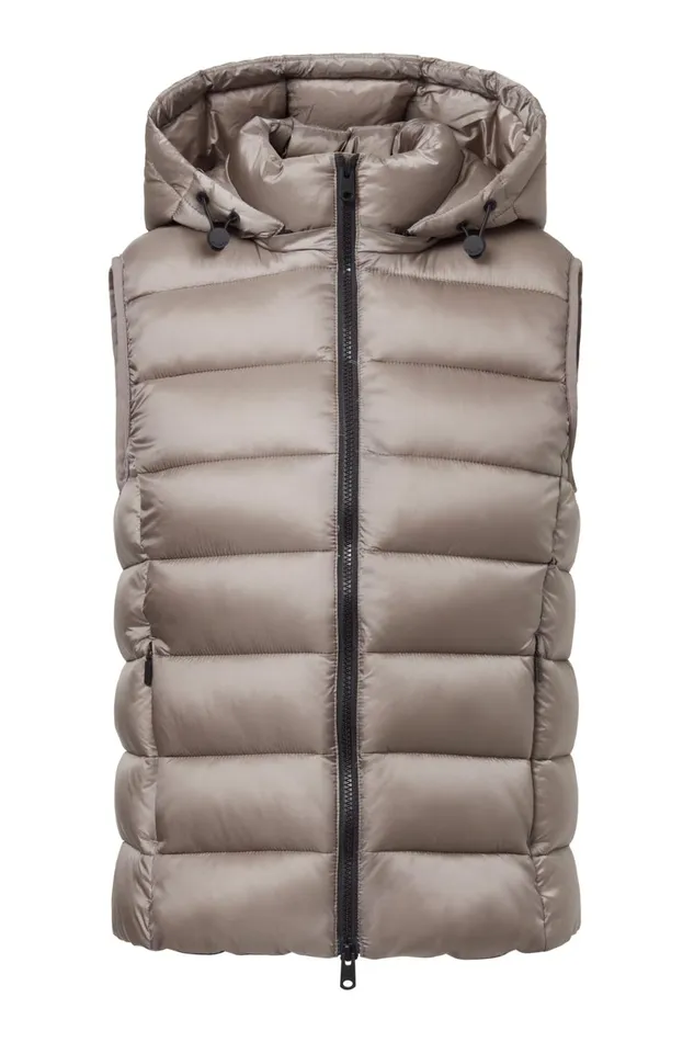 Women Brown Aoraki Waistcoat Ecoalf Vests