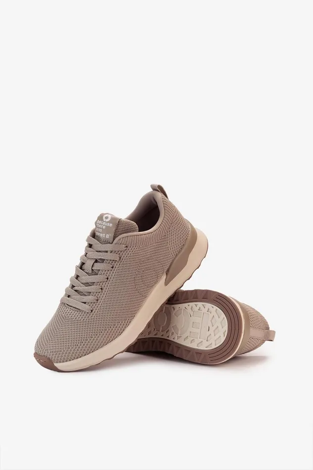 Women Brown Knitted Conde Trainers Ecoalf Sneakers