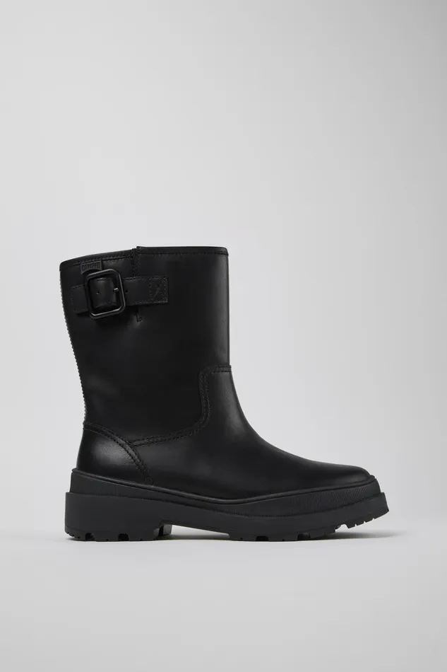 Women Brutus Trek MICHELIN Black Nubuck Boots Camper Ankle Boots