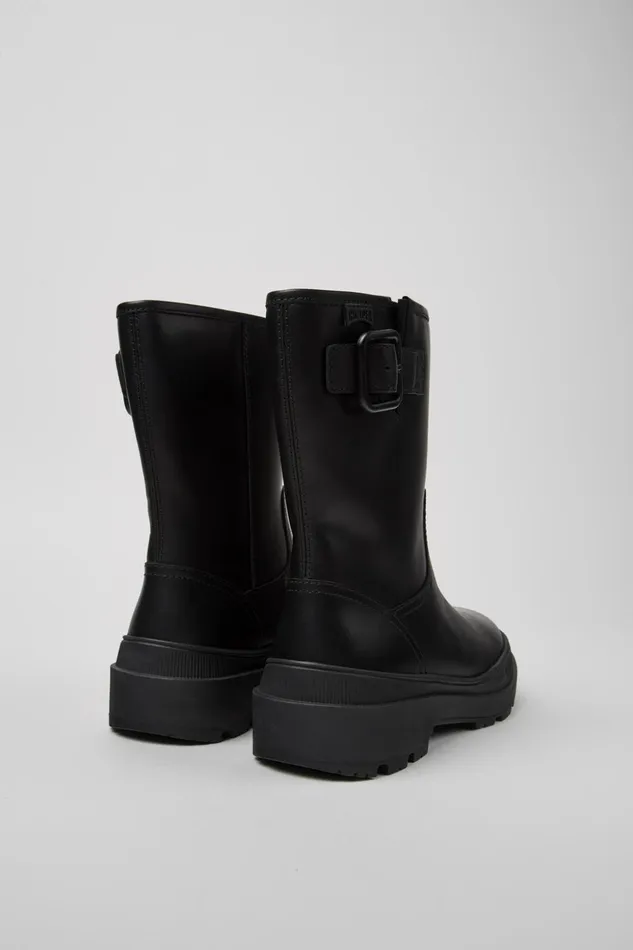 Women Brutus Trek MICHELIN Black Nubuck Boots Camper Ankle Boots